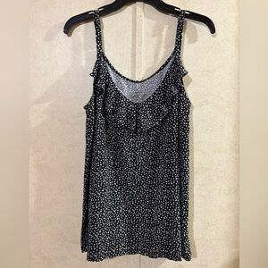 Torrid Black and White Spotted Camisole
